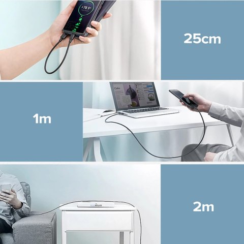 Kabel Ugreen US287 60114 USB-A / USB-C 3A 0.25m - czarny Kabel Ugreen US287 60114 USB-A / USB-C 3A 0.25m - czarny