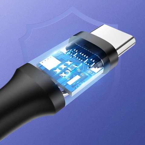 Kabel Ugreen US287 60114 USB-A / USB-C 3A 0.25m - czarny Kabel Ugreen US287 60114 USB-A / USB-C 3A 0.25m - czarny