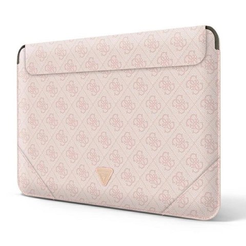 Pokrowiec Guess 4G Uptown Triangle Logo na laptopa 13-14'' - różowy Pokrowiec Guess 4G Uptown Triangle Logo na laptopa 13-14'' - różowy
