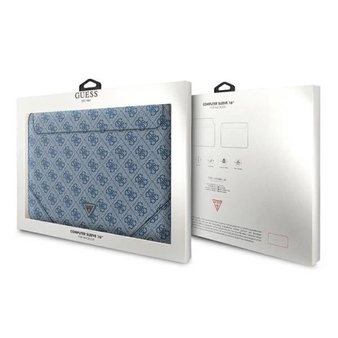 Pokrowiec Guess 4G Uptown Triangle Logo na laptopa 16'' - niebieski Pokrowiec Guess 4G Uptown Triangle Logo na laptopa 16'' - niebieski