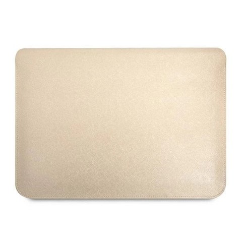 Pokrowiec Guess Saffiano Triangle Logo na laptopa 16'' - beżowy Pokrowiec Guess Saffiano Triangle Logo na laptopa 16'' - beżowy
