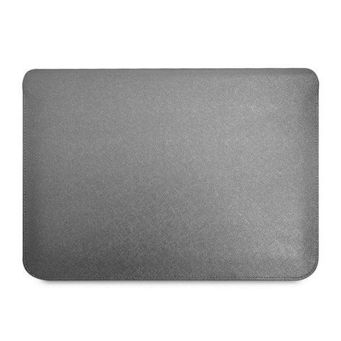 Pokrowiec Guess Saffiano Triangle Logo na laptopa 16'' - srebrny Pokrowiec Guess Saffiano Triangle Logo na laptopa 16'' - srebrny