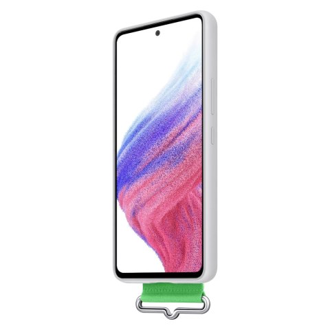 Samsung Strap Silicone Cover etui pokrowiec do Samsung Galaxy A53 5G biały (EF-GA536TWEGWW)