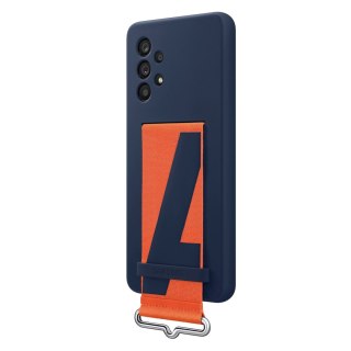 Samsung Strap Silicone Cover etui pokrowiec do Samsung Galaxy A53 5G granatowy (EF-GA536TNEGWW)