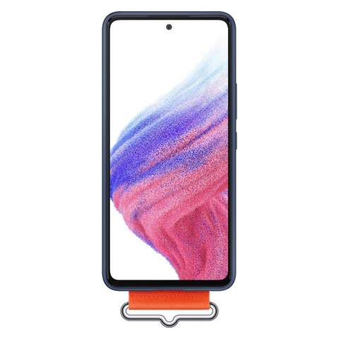 Samsung Strap Silicone Cover etui pokrowiec do Samsung Galaxy A53 5G granatowy (EF-GA536TNEGWW) Samsung Strap Silicone Cover etui pokrowiec do Samsung Galaxy A53 5G granatowy (EF-GA536TNEGWW)