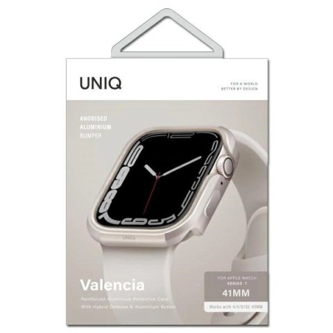 UNIQ etui Valencia Apple Watch Series 4/5/6/7/8/SE/SE2 40/41mm. starlight UNIQ etui Valencia Apple Watch Series 4/5/6/7/8/SE/SE2 40/41mm. starlight