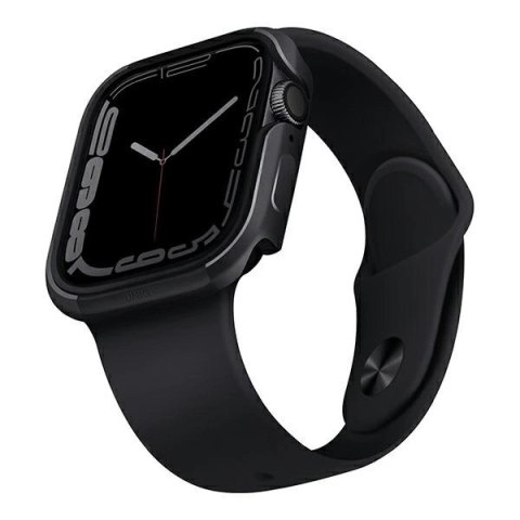 UNIQ etui Valencia Apple Watch Series 4/5/6/7/8/SE/SE2 45/44mm. grafitowy/graphite UNIQ etui Valencia Apple Watch Series 4/5/6/7/8/SE/SE2 45/44mm. grafitowy/graphite