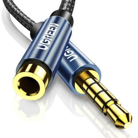 Ugreen adapter przejściówka mini jack 3,5mm 1m niebieski (AV118) Ugreen adapter przejściówka mini jack 3,5mm 1m niebieski (AV118)