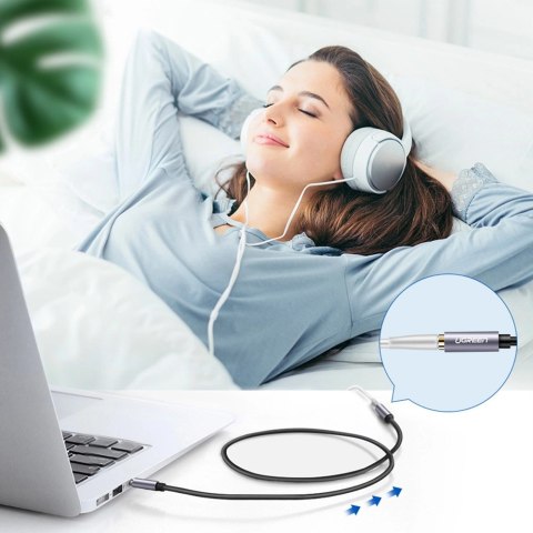 Ugreen adapter przejściówka mini jack 3,5mm 1m niebieski (AV118) Ugreen adapter przejściówka mini jack 3,5mm 1m niebieski (AV118)