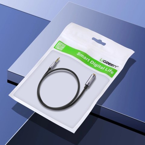 Ugreen adapter przejściówka mini jack 3,5mm 1m niebieski (AV118) Ugreen adapter przejściówka mini jack 3,5mm 1m niebieski (AV118)