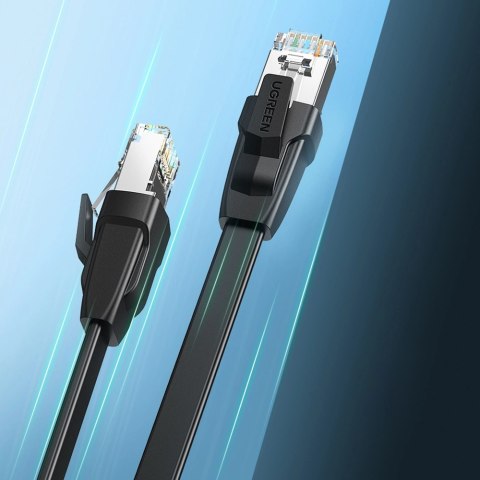 Ugreen kabel LAN Ethernet Cat.8 U/FTP płaski 2m czarny (NW134) Ugreen kabel LAN Ethernet Cat.8 U/FTP płaski 2m czarny (NW134)