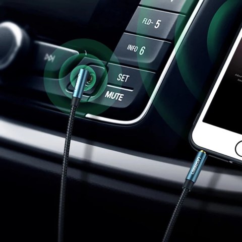Ugreen kabel audio 2 x mini jack 3,5mm 0,5m niebieski (AV112) Ugreen kabel audio 2 x mini jack 3,5mm 0,5m niebieski (AV112)