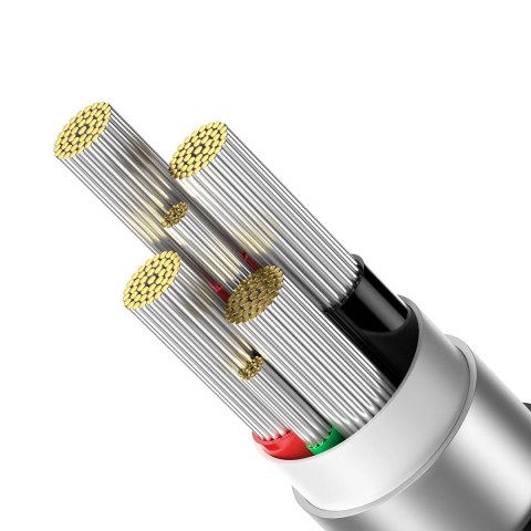 Baseus Explorer Series kabel przewód USB - USB Typ C 100W 1m niebieski (CATS000203)