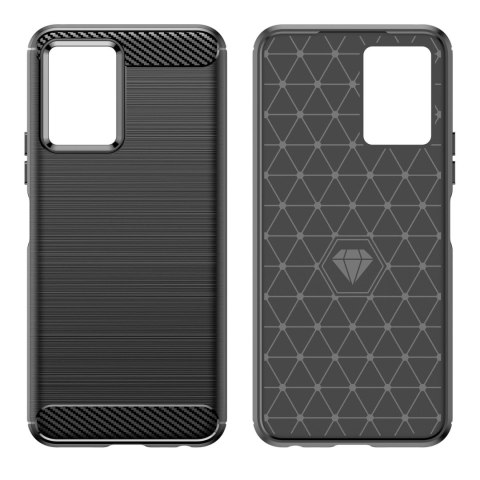 Carbon Case elastyczne etui pokrowiec Vivo Y55 / Y75 / Y33s / iQOO Z6 / iQOO U5 czarny Carbon Case elastyczne etui pokrowiec Vivo Y55 / Y75 / Y33s / iQOO Z6 / iQOO U5 czarny