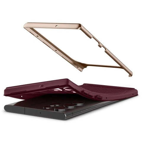 Etui Spigen Neo Hybrid na Samsung Galaxy S22 Ultra - burgundowe Etui Spigen Neo Hybrid na Samsung Galaxy S22 Ultra - burgundowe