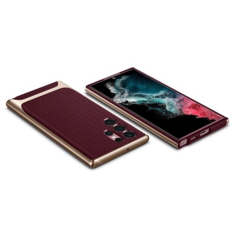 Etui Spigen Neo Hybrid na Samsung Galaxy S22 Ultra - burgundowe Etui Spigen Neo Hybrid na Samsung Galaxy S22 Ultra - burgundowe