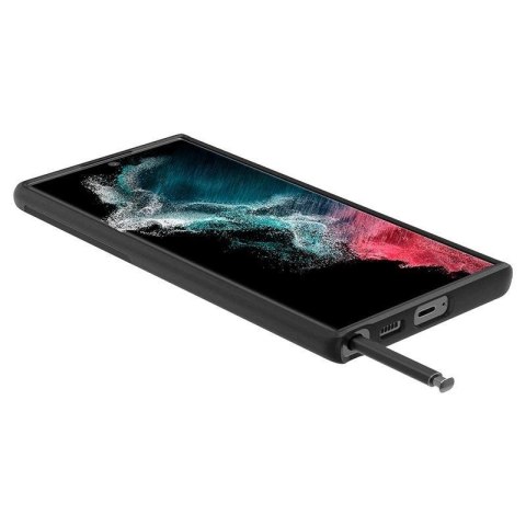 Etui Spigen Optik Armor na Samsung Galaxy S22 Ultra - czarne Etui Spigen Optik Armor na Samsung Galaxy S22 Ultra - czarne