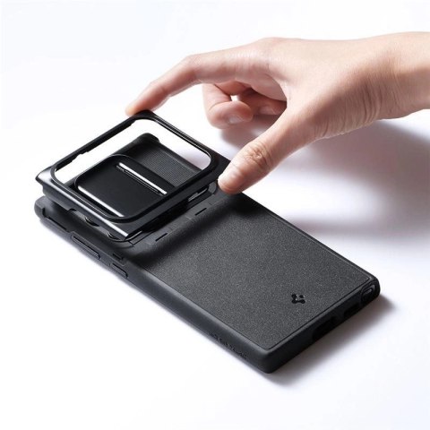 Etui Spigen Optik Armor na Samsung Galaxy S22 Ultra - czarne Etui Spigen Optik Armor na Samsung Galaxy S22 Ultra - czarne