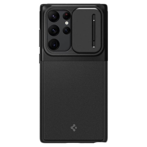 Etui Spigen Optik Armor na Samsung Galaxy S22 Ultra - czarne Etui Spigen Optik Armor na Samsung Galaxy S22 Ultra - czarne