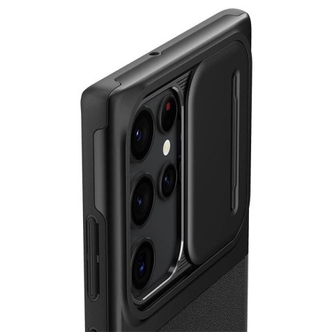 Etui Spigen Optik Armor na Samsung Galaxy S22 Ultra - czarne Etui Spigen Optik Armor na Samsung Galaxy S22 Ultra - czarne