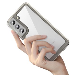 Outer Space Case etui do Samsung Galaxy S22 sztywny pokrowiec z żelową ramką czerwony