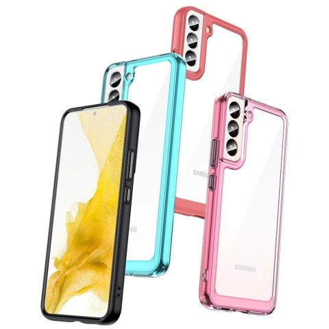 Outer Space Case etui do Samsung Galaxy S22 sztywny pokrowiec z żelową ramką czerwony Outer Space Case etui do Samsung Galaxy S22 sztywny pokrowiec z żelową ramką czerwony