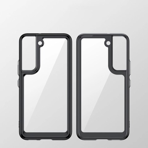 Outer Space Case etui do Samsung Galaxy S22 sztywny pokrowiec z żelową ramką czerwony Outer Space Case etui do Samsung Galaxy S22 sztywny pokrowiec z żelową ramką czerwony