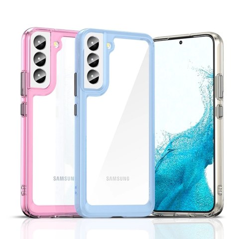 Outer Space Case etui do Samsung Galaxy S22 sztywny pokrowiec z żelową ramką czerwony Outer Space Case etui do Samsung Galaxy S22 sztywny pokrowiec z żelową ramką czerwony