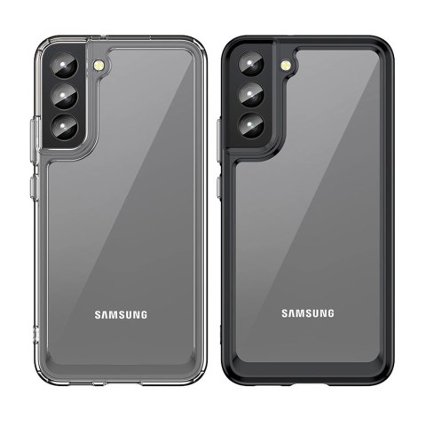 Outer Space Case etui do Samsung Galaxy S22 sztywny pokrowiec z żelową ramką czerwony Outer Space Case etui do Samsung Galaxy S22 sztywny pokrowiec z żelową ramką czerwony