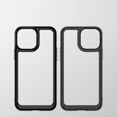 Outer Space Case etui do iPhone 12 Pro sztywny pokrowiec z żelową ramką niebieski Outer Space Case etui do iPhone 12 Pro sztywny pokrowiec z żelową ramką niebieski