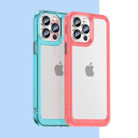 Outer Space Case etui do iPhone 12 Pro sztywny pokrowiec z żelową ramką niebieski Outer Space Case etui do iPhone 12 Pro sztywny pokrowiec z żelową ramką niebieski