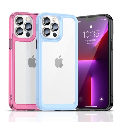 Outer Space Case etui do iPhone 12 Pro sztywny pokrowiec z żelową ramką niebieski Outer Space Case etui do iPhone 12 Pro sztywny pokrowiec z żelową ramką niebieski