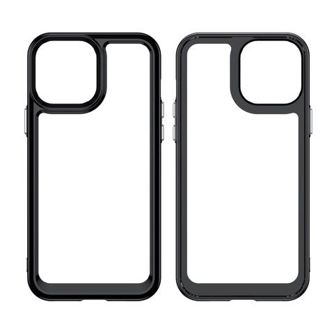 Outer Space Case etui do iPhone 12 Pro sztywny pokrowiec z żelową ramką niebieski Outer Space Case etui do iPhone 12 Pro sztywny pokrowiec z żelową ramką niebieski