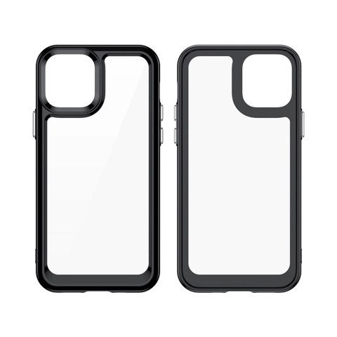 Outer Space Case etui do iPhone 12 sztywny pokrowiec z żelową ramką niebieski Outer Space Case etui do iPhone 12 sztywny pokrowiec z żelową ramką niebieski