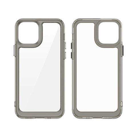 Outer Space Case etui do iPhone 12 sztywny pokrowiec z żelową ramką niebieski Outer Space Case etui do iPhone 12 sztywny pokrowiec z żelową ramką niebieski