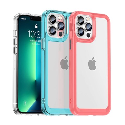 Outer Space Case etui do iPhone 13 Pro sztywny pokrowiec z żelową ramką niebieski Outer Space Case etui do iPhone 13 Pro sztywny pokrowiec z żelową ramką niebieski