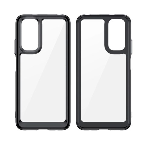 Outer Space Case etui do Xiaomi Redmi Note 11 sztywny pokrowiec z żelową ramką czerwony Outer Space Case etui do Xiaomi Redmi Note 11 sztywny pokrowiec z żelową ramką czerwony