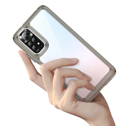 Outer Space Case etui do Xiaomi Redmi Note 11 sztywny pokrowiec z żelową ramką czerwony Outer Space Case etui do Xiaomi Redmi Note 11 sztywny pokrowiec z żelową ramką czerwony