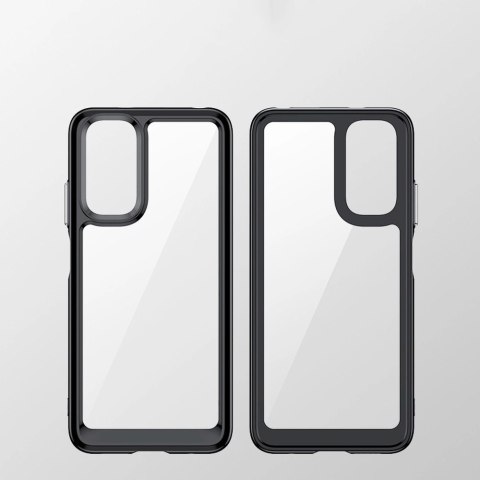 Outer Space Case etui do Xiaomi Redmi Note 11 sztywny pokrowiec z żelową ramką czerwony Outer Space Case etui do Xiaomi Redmi Note 11 sztywny pokrowiec z żelową ramką czerwony