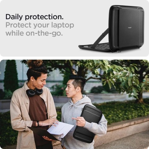 Pokrowiec Spigen Rugged Armor Pouch Pro na laptopa 13-14'' - czarny Pokrowiec Spigen Rugged Armor Pouch Pro na laptopa 13-14'' - czarny
