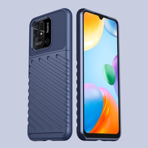Thunder Case elastyczne pancerne etui pokrowiec Xiaomi Redmi 10C niebieski Thunder Case elastyczne pancerne etui pokrowiec Xiaomi Redmi 10C niebieski
