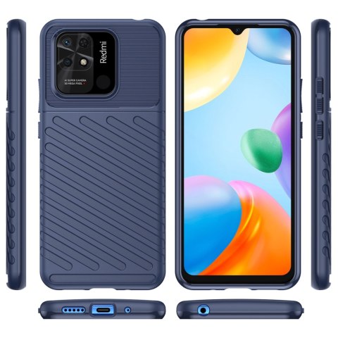 Thunder Case elastyczne pancerne etui pokrowiec Xiaomi Redmi 10C niebieski Thunder Case elastyczne pancerne etui pokrowiec Xiaomi Redmi 10C niebieski