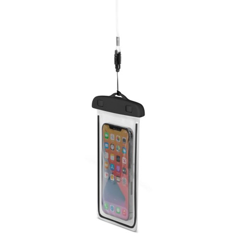Wodoodporne etui ze smyczą do telefonu PVC - czarne Wodoodporne etui ze smyczą do telefonu PVC - czarne