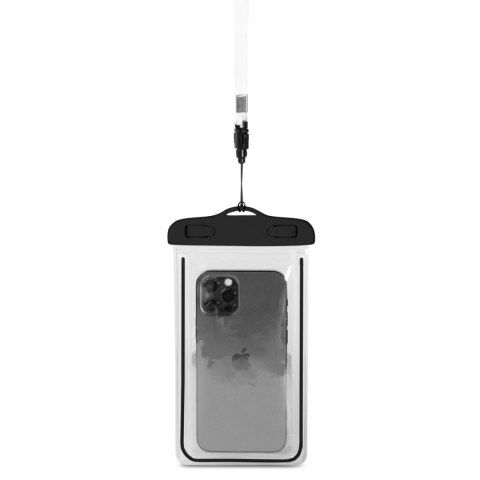 Wodoodporne etui ze smyczą do telefonu PVC - czarne Wodoodporne etui ze smyczą do telefonu PVC - czarne