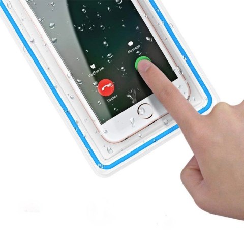 Wodoodporne etui ze smyczą do telefonu PVC - czarne Wodoodporne etui ze smyczą do telefonu PVC - czarne
