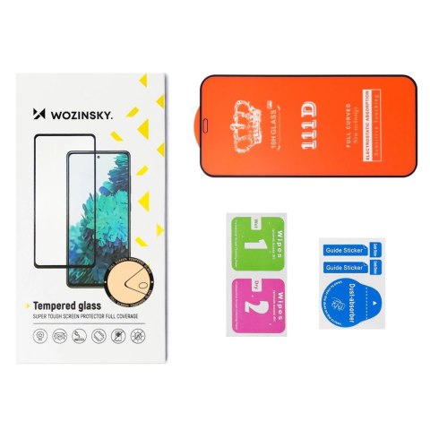 Wozinsky Full Glue Tempered Glass szkło hartowane Motorola Moto G Stylus 2022 9H na cały ekran z czarną ramką