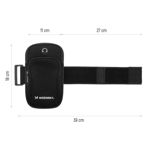 Wozinsky opaska na telefon do biegania armband czarna (WABBK1) Wozinsky opaska na telefon do biegania armband czarna (WABBK1)