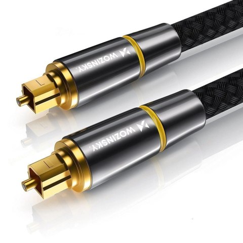 Wozinsky optyczny kabel przewód audio cyfrowy światłowód Toslink SPDIF 3m czarny (WOPT-30) Wozinsky optyczny kabel przewód audio cyfrowy światłowód Toslink SPDIF 3m czarny (WOPT-30)