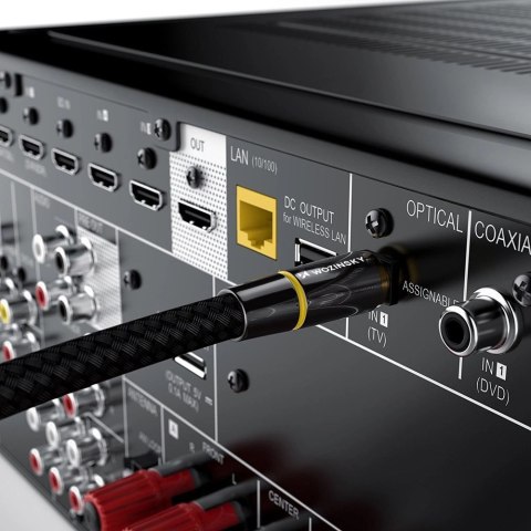 Wozinsky optyczny kabel przewód audio cyfrowy światłowód Toslink SPDIF 3m czarny (WOPT-30) Wozinsky optyczny kabel przewód audio cyfrowy światłowód Toslink SPDIF 3m czarny (WOPT-30)