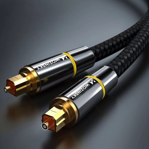 Wozinsky optyczny kabel przewód audio cyfrowy światłowód Toslink SPDIF 3m czarny (WOPT-30) Wozinsky optyczny kabel przewód audio cyfrowy światłowód Toslink SPDIF 3m czarny (WOPT-30)